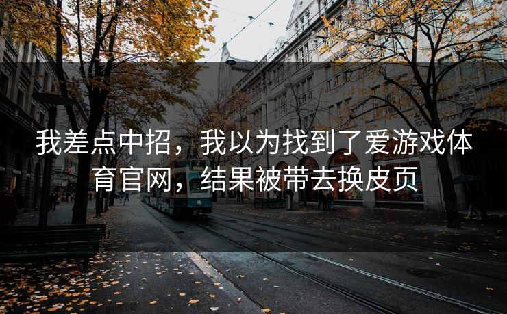 我差点中招，我以为找到了爱游戏体育官网，结果被带去换皮页
